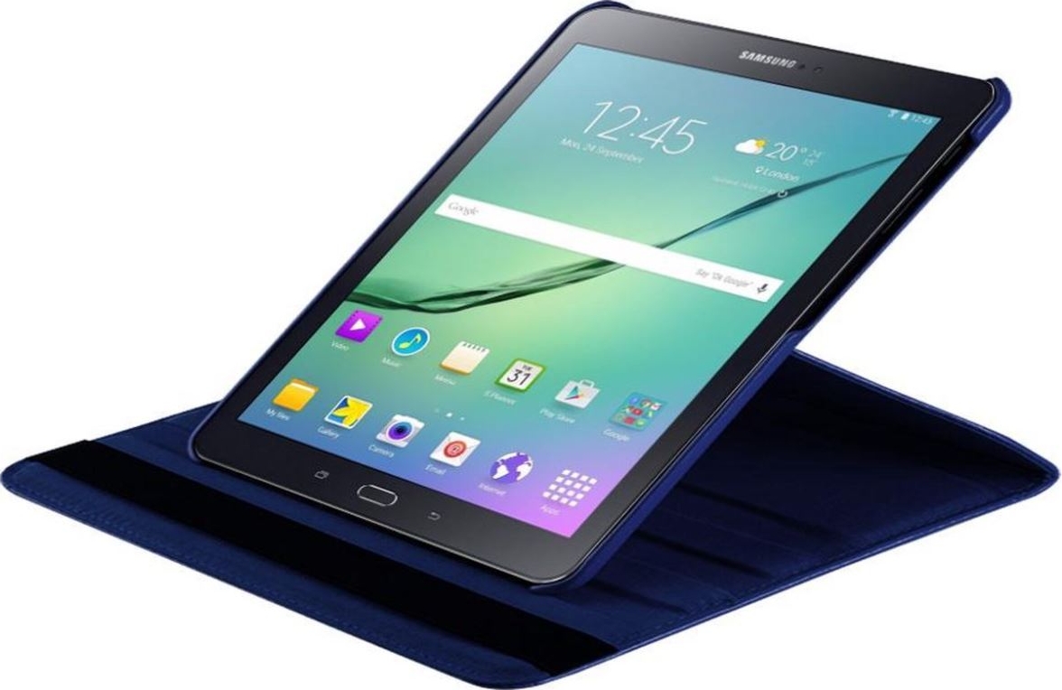 Verliefd Wereldrecord Guinness Book Elektropositief ᐅ • Samsung Galaxy Tab S2 9.7 Hoes - Draaibare Book Case - Blauw | Snel en  Goedkoop: PhoneGigant.nl