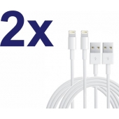  Lightning kabel voor Apple iPhone & iPad - 1 Meter - 2 stuks 