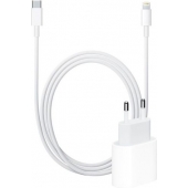 Fast Charger voor iPhone - 20W + USB-C naar Lightning - 1 Meter