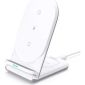 Aukey 2-in-1 Draadloze Laadstandaard 10W - Wit