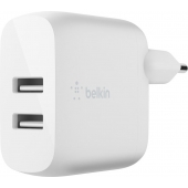 Belkin Adapter Dual USB-A  - 24 Watt - Wit