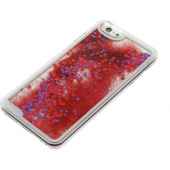 iPhone 6 Plus & 6S Plus Bewegend Glitter Hoesje Rood