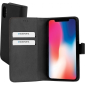 iPhone X & XS Mobiparts 2 in 1 Wallet Case Zwart