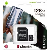 Kingston Micro SD Kaart - Klasse 10 - 128GBs