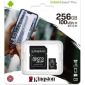 Kingston Micro SD Kaart - Klasse 10 - 256GBs