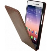 Mobiparts Luxury Flip Case Huawei Ascend P7 Chic Bruin