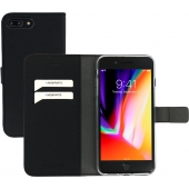 Mobiparts Saffiano Wallet Case Zwart iPhone 7 & 8 PLUS