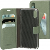 Mobiparts Wallet Case Stone Green iPhone X & XS