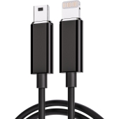 PhoneGigant E-bike laadkabel voor Bosch Intuvia, Kiox, fietscomputer - micro-USB naar Lightning