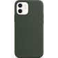 Phonegigant - iPhone 12 Hoesje - Silicone case met Magsafe - Cyprusgroen