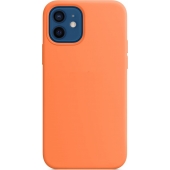 Phonegigant - iPhone 12 Hoesje - Silicone case met Magsafe - Oranje