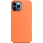 Phonegigant - iPhone 12 Pro Hoesje - Silicone case met Magsafe - Oranje