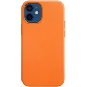 Phonegigant - iPhone 12 mini Hoesje - Silicone case met Magsafe - Oranje