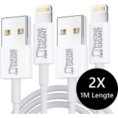 PhoneGigant USB-A naar Lightning kabel 1 Meter (x2)