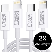 PhoneGigant USB-C naar Lightning kabel 2 Meter (x2)
