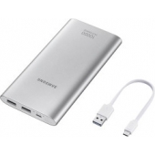 Powerbank Samsung - 2x USB Snellader - Micro-USB - 10.000 mAh