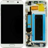 Samsung Galaxy S7 Edge Scherm (LCD + Touchscreen) A+ Kwaliteit Zilver