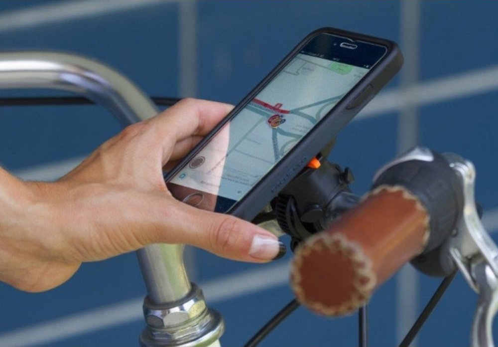 Support Vélo Universel FitClic Pour Smartphone - Coque Anti-Chocs Et Anti-Pluie Pour Guidon